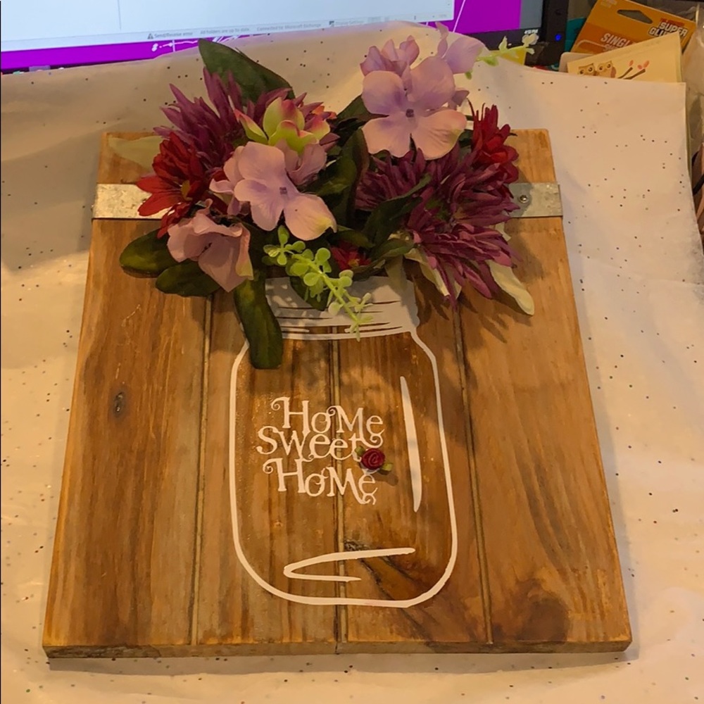 Homemade home sweet home decor